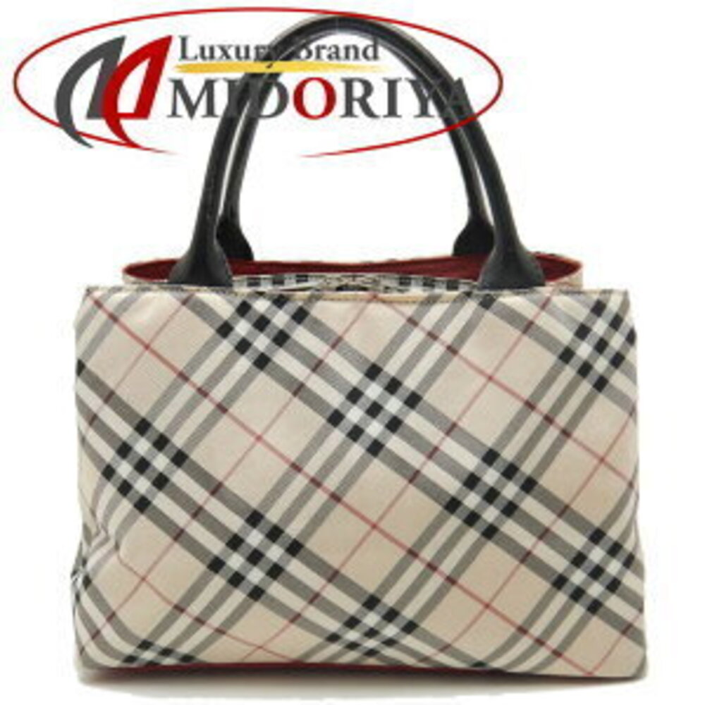 Burberry Blue Label handbag nylon leather Beige Tan black